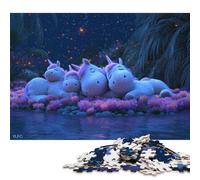 Unicorn Foals Wooden Jigsaw Puzzle for Adults Fun 1000 Piece Stress Relief Toy Education Game Decoration Toy Intellectual Game Relaxation And Intelligence 1000pcs (75x50cm)