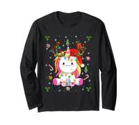 Unicorn for Girls Cute Rainbow Magical Unicorn Christmas Long Sleeve T-Shirt