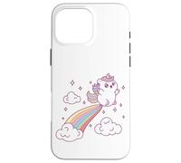 Unicorn For Girls Cute Rainbow Magical Unicorn Flying Case for iPhone 16 Pro Max