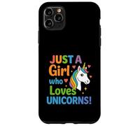 Unicorn for girls with rainbow and heart Case for iPhone 11 Pro Max