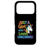 Unicorn for girls with rainbow and heart Case for iPhone 17 Pro