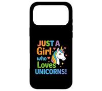Unicorn for girls with rainbow and heart Case for iPhone 17 Pro Max