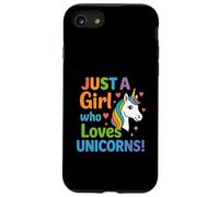 Unicorn for girls with rainbow and heart Case for iPhone SE (2020) / 7/8