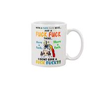 Unicorn Fuck Here There I Dont Give A Fuck Coffee/Tea Ceramic Mug Office & Home Gift for Birthday, Best Souvenirs/Friend Colleague