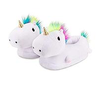 Unicorn Fun Novelty Slippers - Uk Extra Large (7-8)