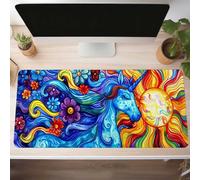 Unicorn Gaming Mouse Mat Blue Large Mouse Pad 140 x 60cm XXL Mousepad Desk Mat Improved Precision and Speed Rubber Base for Stable Grip on Smooth Surfaces Table Pad PjY9281 N-A