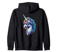Unicorn Gaming Virtual Reality Adventure Zip Hoodie