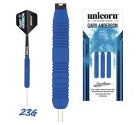Unicorn Gary Anderson 22g Rubberised Brass Darts