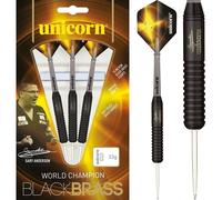 Unicorn Gary Anderson Black Brass Darts Set 22g 23g 24g 25g 26g 27g grams