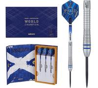 Unicorn Steel Tip Darts Set | Gary Anderson Phase 6 World Champion | 90% Natural Tungsten Barrels & Volute Points | 22 g