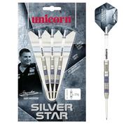 Unicorn Gary Anderson Silver Star Tungsten Darts Set (Pack of 3)