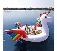 Unicorn Giant Flamingo Inflatable Boat Fits Seven People Pool Party Float Air Mattress Swimming Ring Toys Boia - 530 * 450 * 250CM A