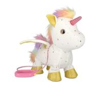 Unicorn Gift Toys for Girls Age 4-6,Interactive Light-Up Walking Unicorn Plush Toy, Remote Control Leash, Electronic Plush Toy with Lights, Musical Rhythms, and Moving Wings,Birthday Gift for Girls
