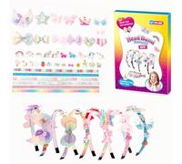 Unicorn Gifts for Girls Age 3-12, Girls Hair Accessories Making Set 5 6 7 8 9 10 Year Old Girls Gifts Toys for 5 6 7 8 9 10 Years Old Girls Craft Kits for Kids Age 5-10 Unicorn Toys for Girls