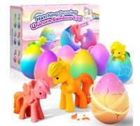 Unicorn Gifts for Girls Age 3 4 5 6 7 8, Gifts for 3-8 Year Old Girls Toys Age 3-8 Unicorn Hatching Rainbow Eggs for Kids Xmas Gifts for 4-8 Year Old Girl Stocking Fillers for Girl