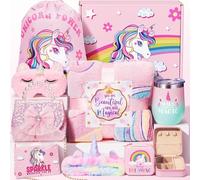 Unicorn Gifts for Girls Age 4-6 7 8 9 10 Years Old, Birthday Easter Gifts with Glow in The Dark Blanket Purse, Girls Toys Age 6-8 8-10, Tween Girl Gifts Trendy Stuff Unicorn Toy for Daughter Niece