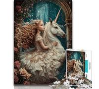 Unicorn Girl 1000 Piece Jigsaw Puzzles for Adults Gifts,Decompressing Intellectual Educational Toy Birthday Present,Gifts,Wall Art 38x26cm