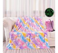 Unicorn Glow in The Dark Blanket for Girls, Unicorns Gifts Toys for Girls Age 2 3 4 5 6 7 8 9 10 Year Old, Soft Blanket for Birthday Gifts, 50''x60''