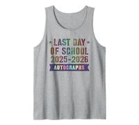 Unicorn Goodbye School Last Day 2026 Sign My Autograph Tank Top