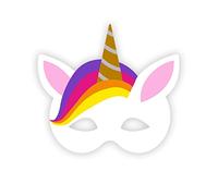 Unicorn Half Face Mask EVA Animal Fancy Dress Costume Accessory Novelty U51441