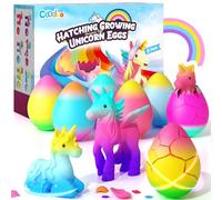 Unicorn Hatching Rainbow Eggs for Kids - 6 Pack Magic Growing Unicorn Toys for Girls Age 3-8 - Birthday Gifts, Easter Basket Stuffers & Party Favors for 3+ Year Old - Girl Gifts for Ages 3 4 5 6 7 8