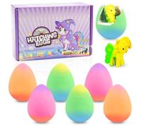 Unicorn Hatching Rainbow Eggs for Kids, 6 Pack Unicorn Toys Hatching Eggs Toys Unicorns Hatch Egg Water Growing Toy Easter Basket Stuffers Birthday Gift for Kids Ages 3 4 5 6 7 8 Years Old
