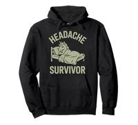Unicorn Head Hurts Headache Survivor Pullover Hoodie