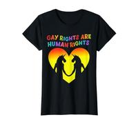 Unicorn Heart Silhouette Retro Font Graphic Value Graphic T-Shirt