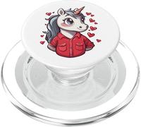 Unicorn Hearts Women's Love Valentine's Day Girls Unicorn PopSockets PopGrip for MagSafe
