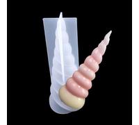 Unicorn Horn Transparent Food Grade Silicone Mould for DIY Craft Cake Decorating Baking Chocolate Candy (Small)
