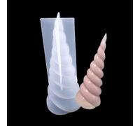 Unicorn Horn Transparent Food Grade Silicone Mould for DIY Craft Cake Decorating Baking Chocolate Candy (Big)