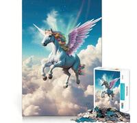 Unicorn Horse Fantasy Jigsaw 1000 Pieces for Teenagers Mind Boost Fun Zero Gap Captivating Leisure for Cozy Indoors (38x52cm)