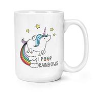 Unicorn I Poop Rainbows 15oz Large Mug Cup