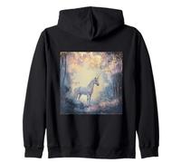 Unicorn In An Enchanted Forest Zip Hoodie