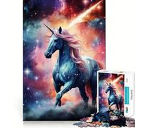 Unicorn in Nebula And Star Adults 1000 Piece Jigsaw Puzzle Memory Fun Game Clean Cut Sturdy Components Unique Gift for Stress Relief (50x75cm)