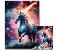 Unicorn in Nebula And Star Jigsaw Puzzles for Adults 1000 Piece Jigsaw Puzzles Brain Teaser Game Interactive Family Game Suitable for Ages 14 1000 PCS(38x26cm)