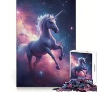 Unicorn in Space Nebula 1000 Pieces Puzzles for Adults Memory Enhance Gentle Pastime Accurate Cut Thoughtful Gift (38x26cm)