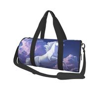 Unicorn in The air Print Travel Duffel Bag, Lightweight Sports Gym Bag with Shoulder Straps for Women Men Teen ravel Business Trip