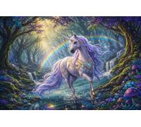 Unicorn in The Forest 1000 Piece Jigsaw Puzzle,Impossible Challenge,Adults & Kids 14+,Home Wall Decor,Educational Toy,Premium Cardboard,Gift Idea,Stress Relief 52x38cm