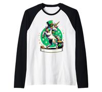 Unicorn is Ready for the Shenanigans St. Patrick's Day Raglan Baseball Tee