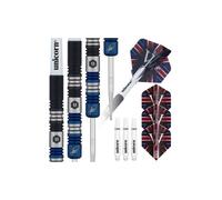 Unicorn Darts Set James 'The Machine' Wade 90% Tungsten Two-Tone Blue/Black 21g Steel Tip