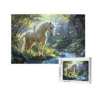 Unicorn Jigsaw Puzzles for Adults 300 Landscape Puzzles for Adults Wooden, Funny/Difficult/Impossible/Challenging Decompression Games, As a Birthday for Women and Men ML-1696