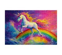 Unicorn Jigsaw Puzzles for Adults 4000 Piece Jigsaw Puzzles for Adults Rainbow 141x87cm, Classic Educational Games Decompression, Challenging Game for Families Beautiful Home Decor Gifts for Men G-44