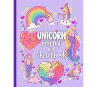 Unicorn Journal and Sketchbook: Journal Notebook for Girls - 120 Page with Decorated Blank and Lined Pages, Perfect for Journal, Sketching, Doodling - Gifts for Girls - Gifts for Her