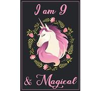 Unicorn Journal I am 9 & Magical: A Happy Birthday 9 Years Old Unicorn Journal Notebook for Kids / draw write journal (lined and blank pages), ... Girls / 9 Year Old Birthday Gift for Girls!