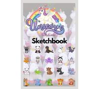 UNICORN KIDDIES SKETCH BOOK FOR AGES 3-10: Now You Can Help Your Kids Learn How To Draw Or Sketch Animals, Fruits, Alphabets With This 50 Unlined Pages 5.5 x 8.5 Blank Paper Drawing Book