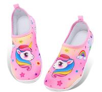 Unicorn Kids Beach Shoes - Quick Dry, Lightweight, Non-Slip Aqua Shoes for Pool, Sea, Surf & Diving