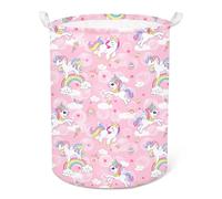 Unicorn Kids Laundry Hamper Collapsible Waterproof Storage Basket Handles
