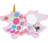 Unicorn Kids Makeup Set for Girls | Eyeshadow, Blush, Lip Gloss, Brushes, Mirror