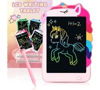 Unicorn LCD Writing Tablet, 8.5Inch Pink Toddler Drawing Pad for Kids